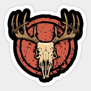 deer skull Sticker